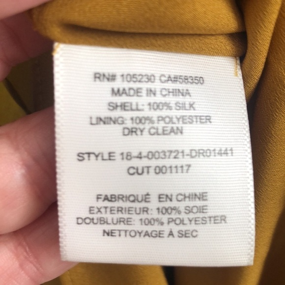 Joie silk Kayane charteuse green and pink floral dress Sz 4 - Picture 10 of 10